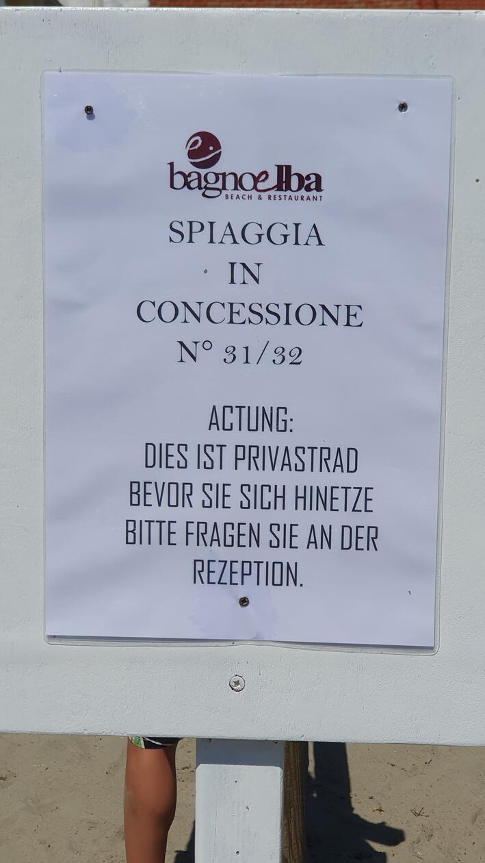 Gesehen von Matthias Niese aus Nürnberg am Strand von Follonica, Toskana, Italien.