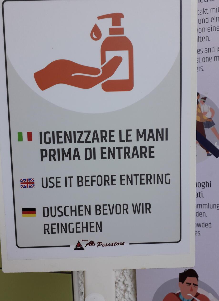 Deutsch ganz neu Gesehen von Andre Engelbrecht aus Fürth auf einem Campingplatz am Lago Di Caldonazzo in Italien.