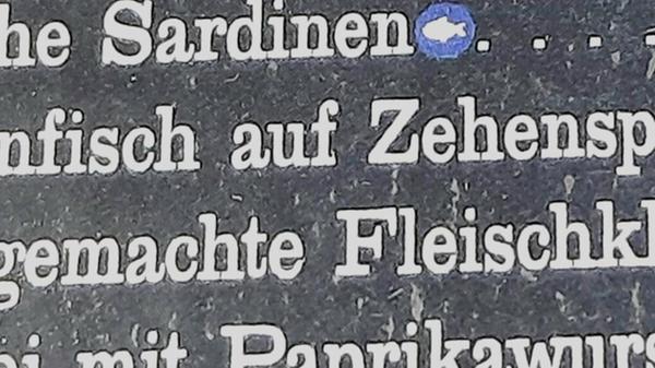 "Deutsch ganz neu", schreibt Frank Folster aus Buckenhof unter dieses Bild. Gesehen in einem Restaurant in Famara auf Lanzarote.