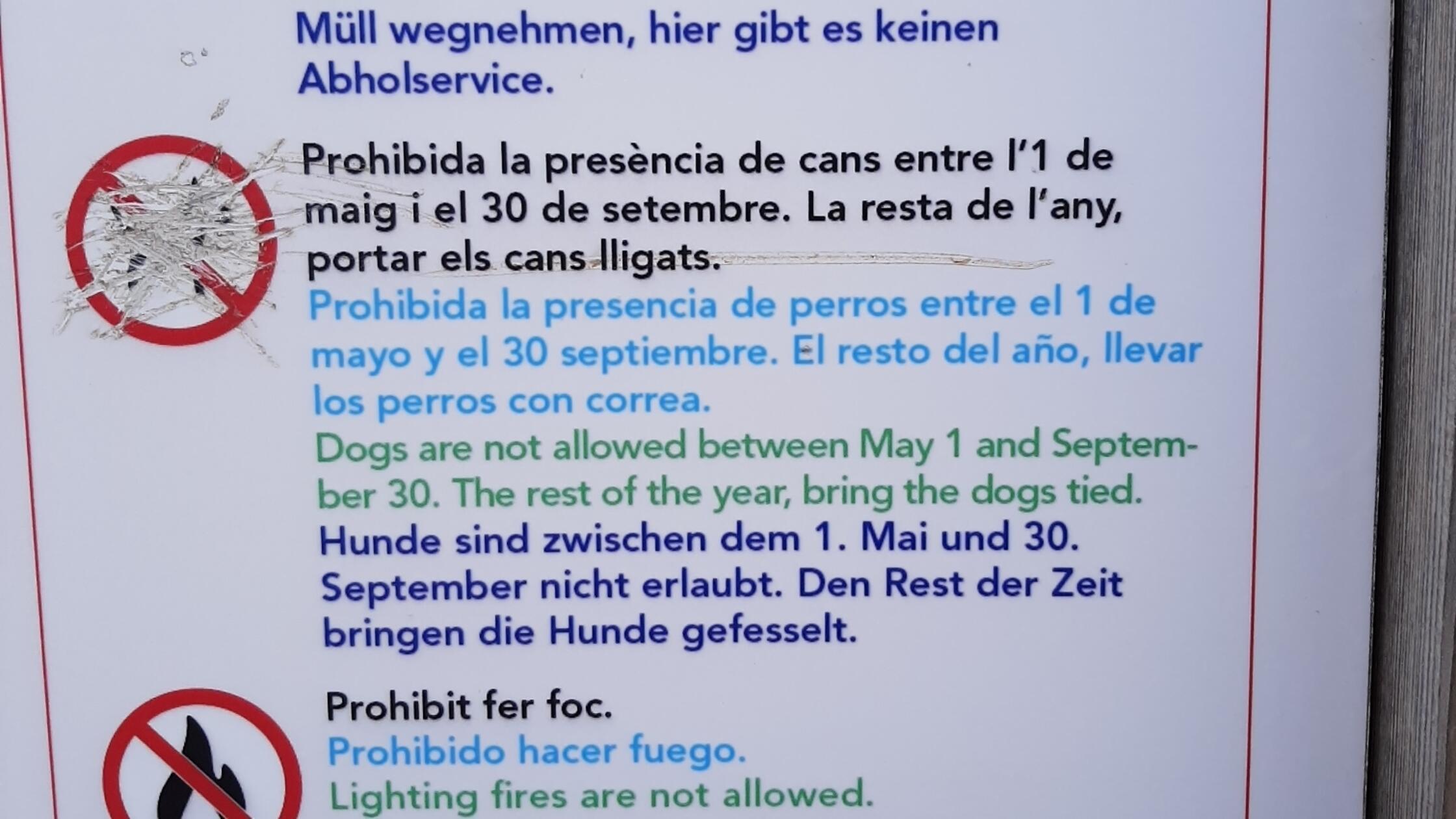 Gesehen auf Mallorca in der Cala Estreta. „Wir wanderten sehr viel, sahen aber keinen gefesselten Hund“, schreibt Leserin Irmgard Friedrich aus Nürnberg zu diesem Foto.