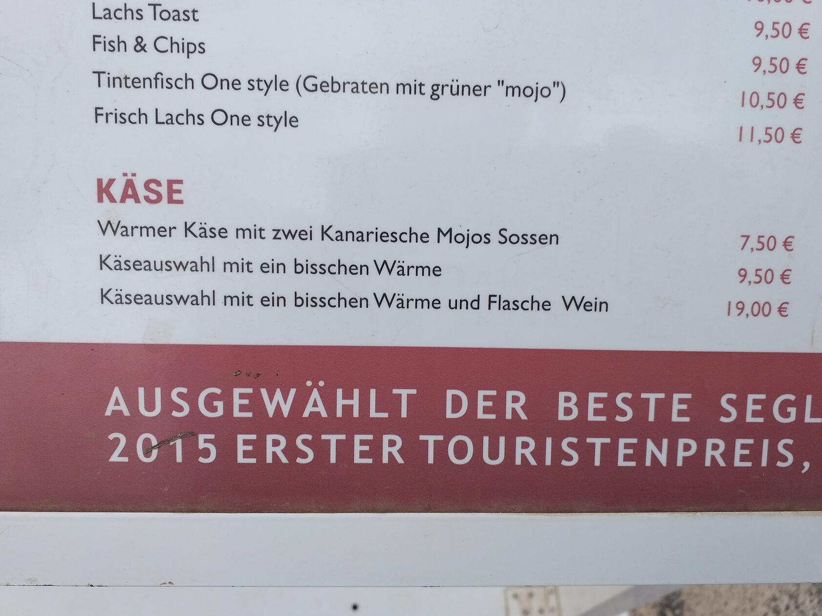 "Käseauswahl mit ein bißchen Wärme", schreibt Leserin Heike Schwab unter diesem Bild.