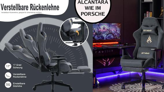 Top-Bürostuhl mit Alcantara nie günstiger! Gaming-Stuhl mit Porsche-Feeling für nur 161,49€