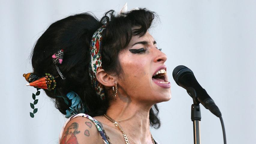 Die britische Sängerin Amy Winehouse 2008 in London.