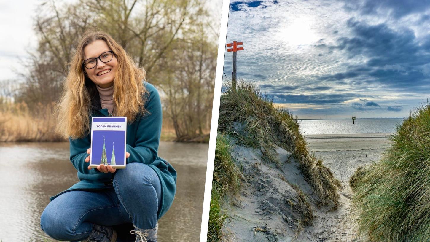 Die Erlanger Krimi-Autorin Katharina Drüppel ist seit Jahren für ihre Franken-Krimis bekannt. Jetzt erscheint ihr erstes Werk einer Küstemkrimi-Reihe. "Das Schweigen der Dünen" spielt auf Spiekeroog.