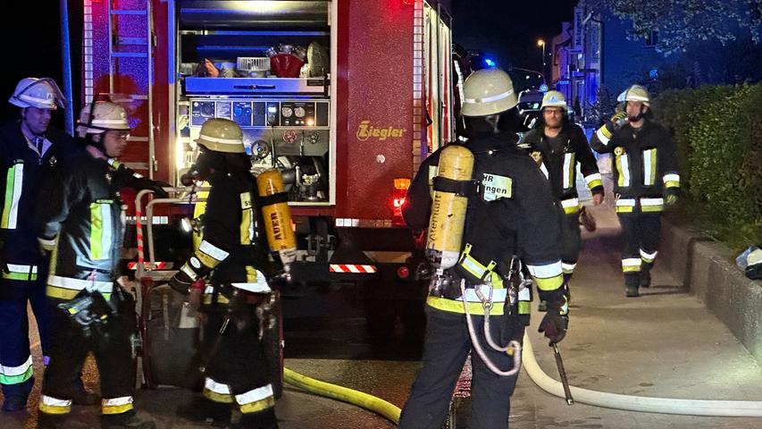 Die Feuerwehr Treuchtlingen war schnell vor Ort und verhinderte Schlimmeres.