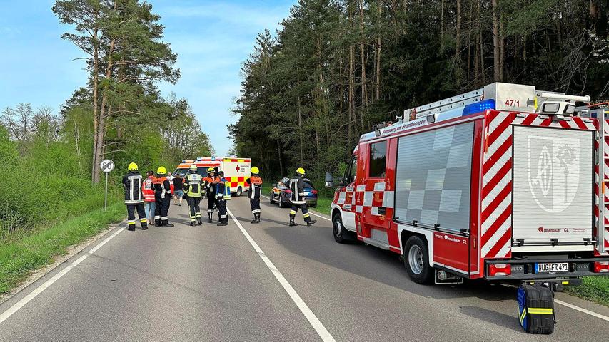Die Freiwillige Feuerwehr Ramsberg sicherte die Unfallstelle.
