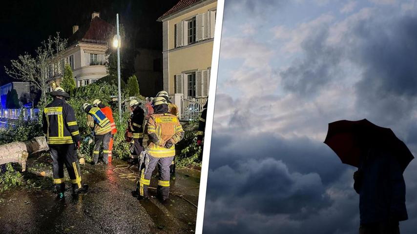 Stürmische Böen und Gewitter: Auch Mittwoch wird es laut DWD ungemütlich in Franken