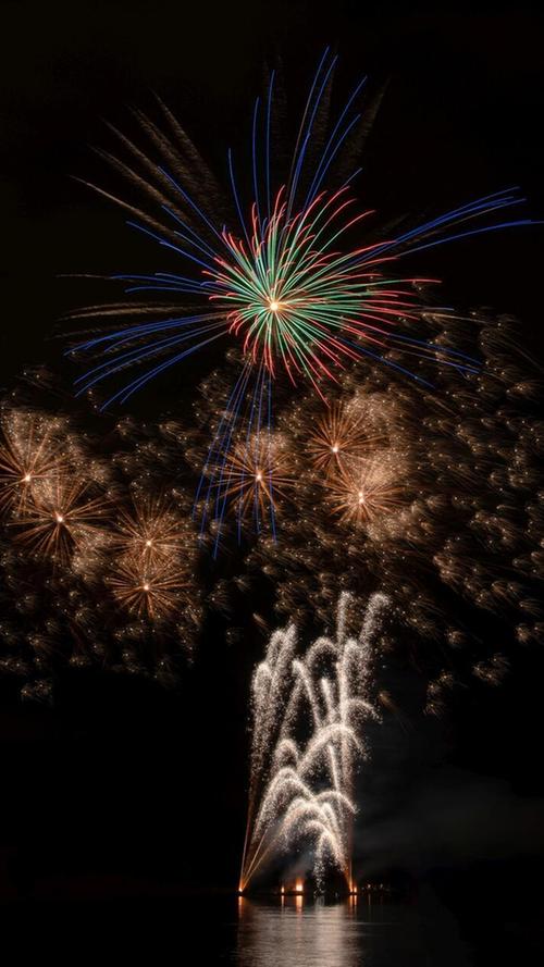 Ein fulminantes Feuerwerk erfreute die Besucher des Nürnberger Frühlingsfestes zur Eröffnung.