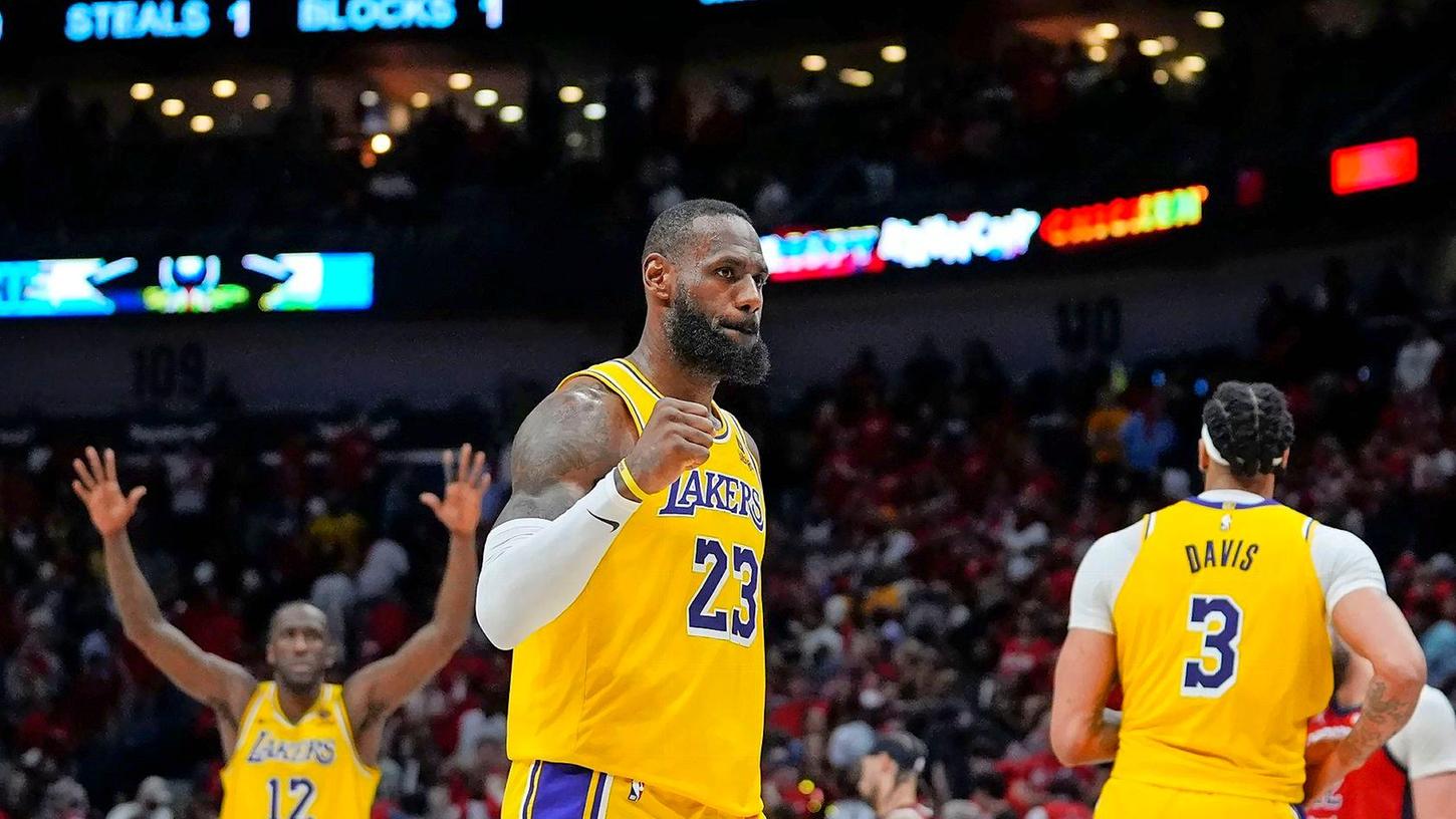 Los Angeles Lakers-Stürmer LeBron James war der zweitbeste Werfer der Partie.