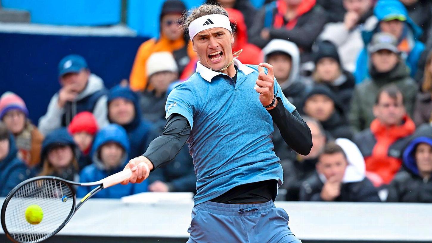 Tennis-Olympiasieger Alexander Zverev macht in München einen selbstbewussten Eindruck.