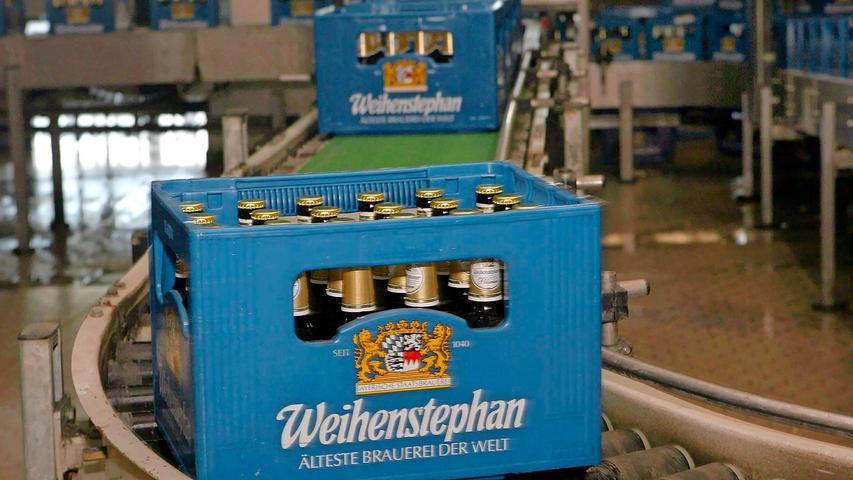 Traditionsbewusst trinken: ein Kasten der bayerischen Brauerei Weihenstephan.