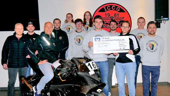 Start bei legendärem Motorrad-Rennen: Deshalb spendet der „Crash Club Gnotzheim“ 1000 Euro