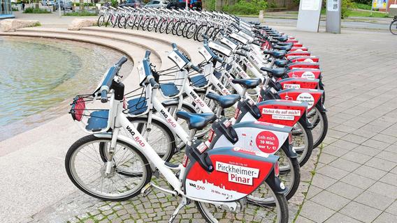 In der Aufbau-Phase: Wie der Fahrradverleih der VAG in Erlangen ankommt