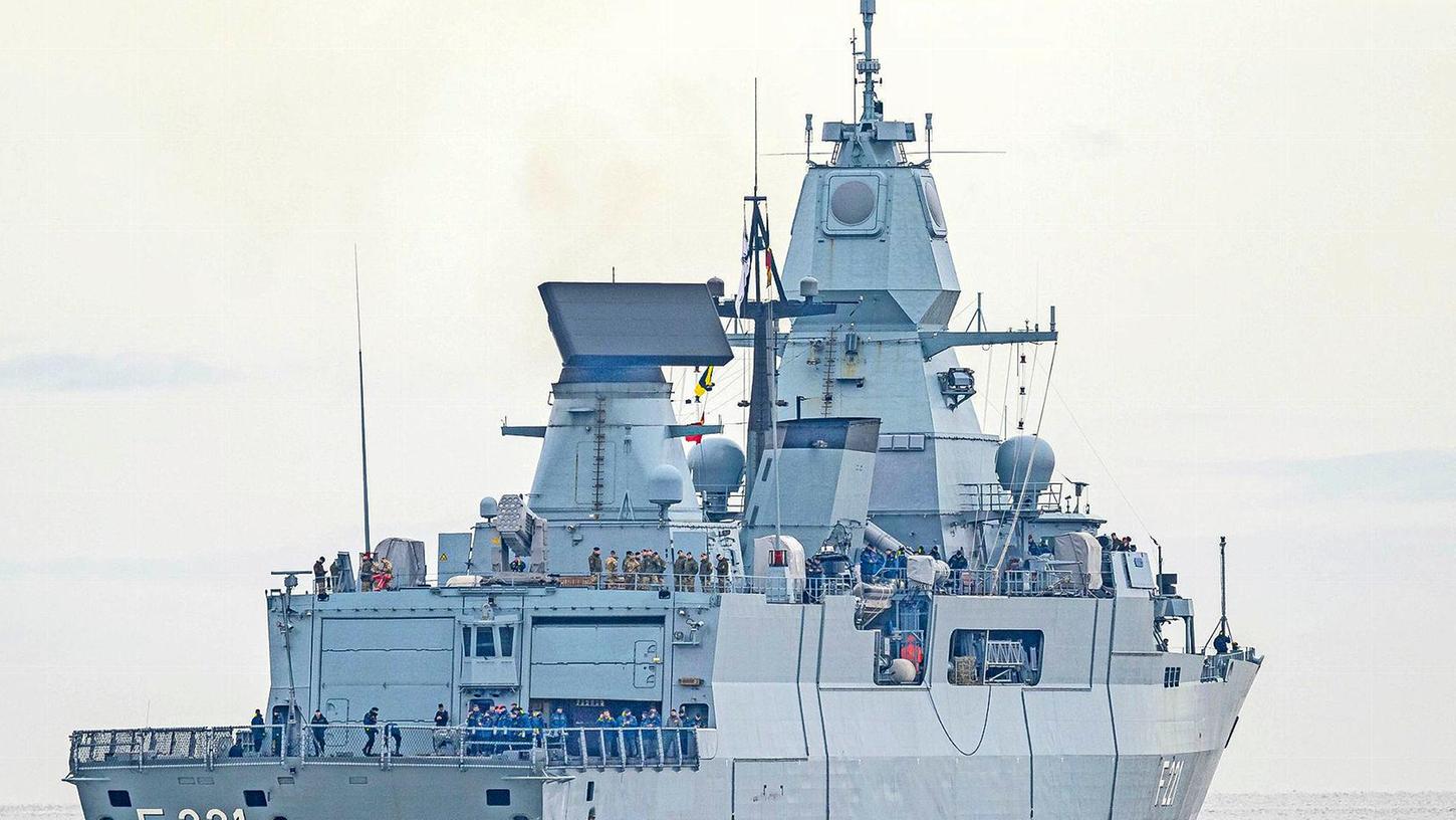 Die Fregatte "Hessen" war seit dem 23. Februar im Roten Meer im Einsatz gewesen.