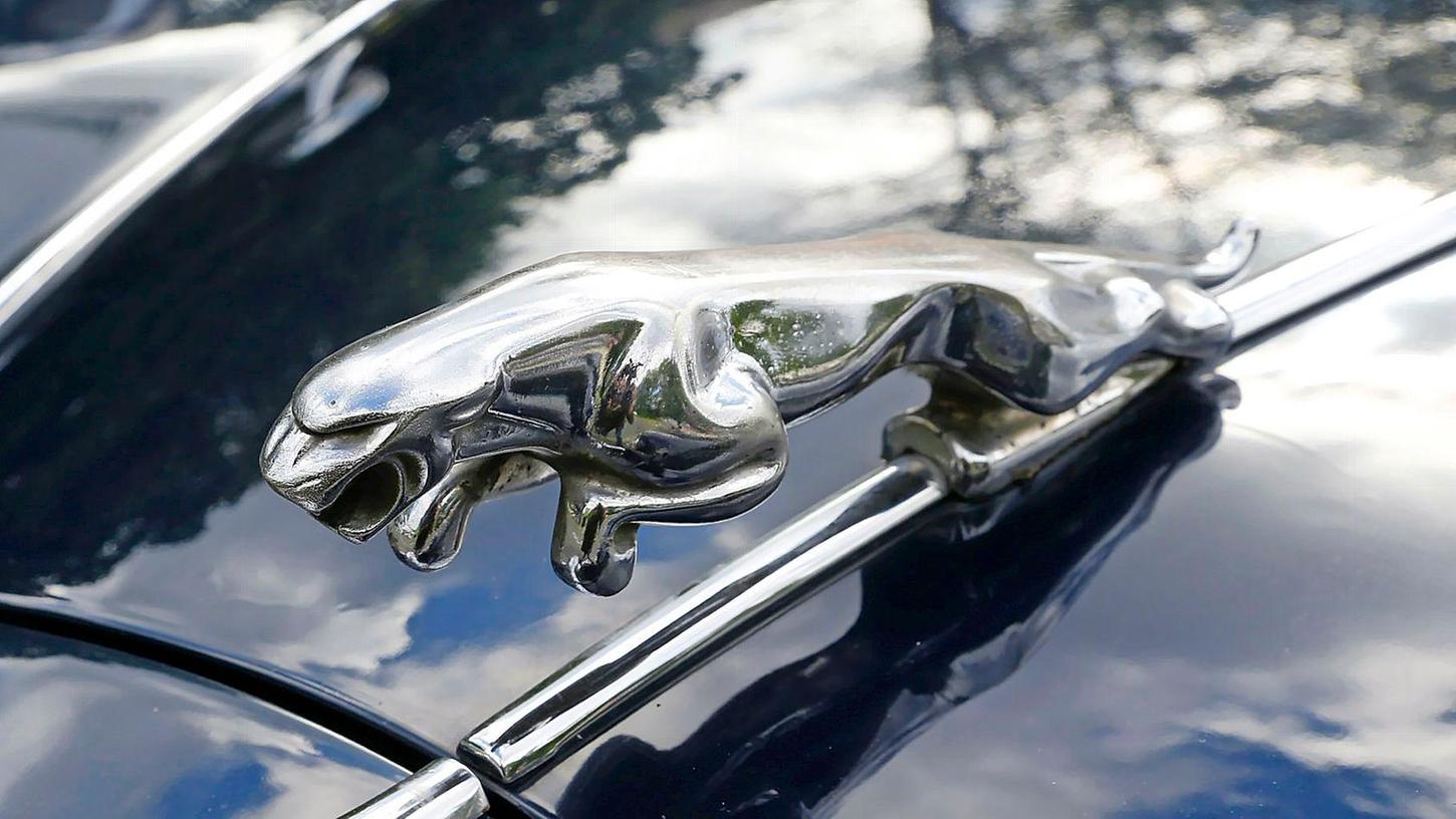 Die Kühler-Figur eines Jaguars.