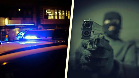 Großeinsatz der Polizei in Schwabach: Mann überfällt Spielhalle mit Pistole