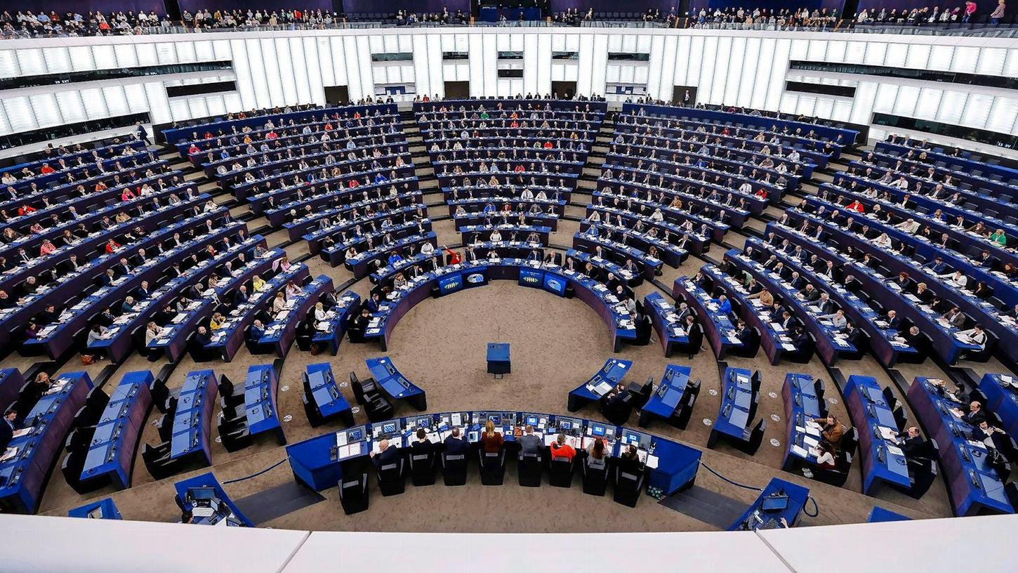 Das Europäische Parlament in Straßburg - am 9. Juni findet in Deutschland die Europawahl statt.
