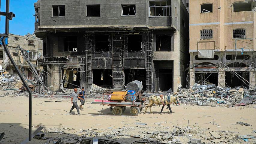 Zerstörung überall: Bis Ende Februar wurden nach Angaben des UN-Satellitenzentrums mehr als 31.000 Gebäude zerstört.