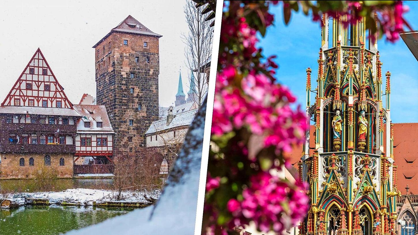 Zum Ende der Woche hat es in Nürnberg noch einmal geschneit - doch am Wochenende steigen die Temperaturen wieder. So wird das Wetter in den kommenden Tagen.