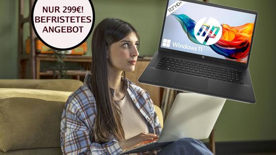 299€ für 17,3"-Laptop von HP - das gabs noch nie! Windows-11-Notebook im Amazon-Preisrutsch