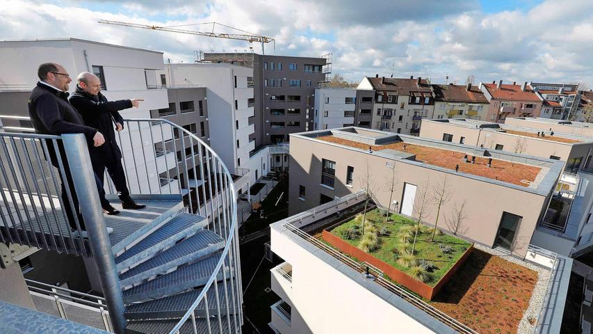 Wo es in Nürnberg 125 neue Wohnungen gibt und Linden auf den Dächern wachsen