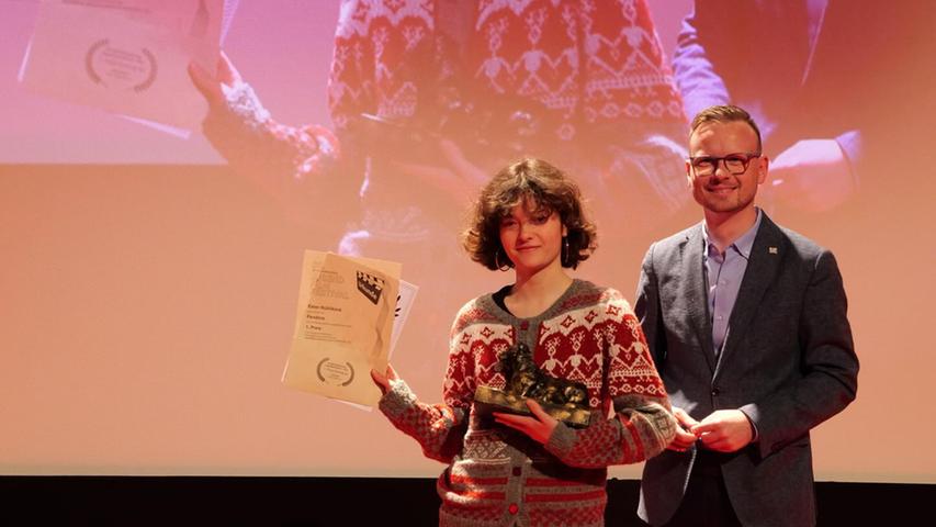 Ester  Růžičková hat den Hauptpreis in der Kategorie Coming up gewonnen. Foto: Mittelfränkisches Jugendfilmfestival