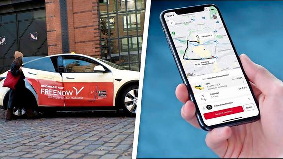 Nürnberger Taxi-Revolution geht weiter: Nach Bolt ist nun auch Freenow auf dem Markt