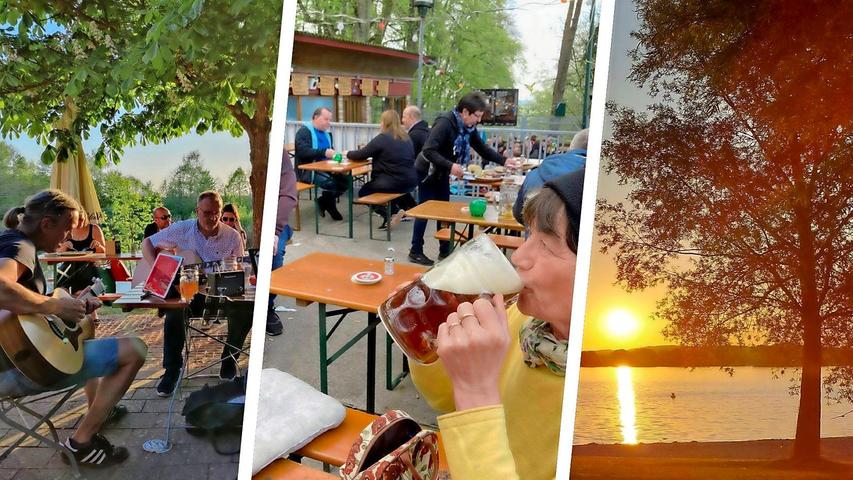 Biergärten im Fränkischen Seenland: Hier können Sie einkehren und die Seele baumeln lassen
