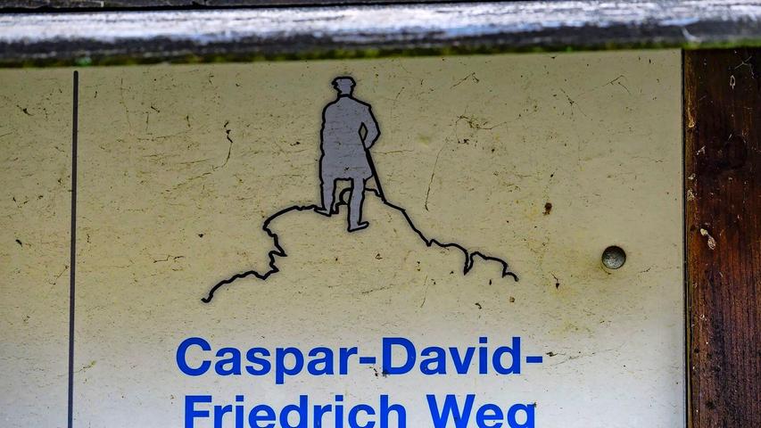 Auf dem Caspar-David-Friedrich Weg wandert man an Orten vorbei, an denen der Künstler einst die Natur genau studierte.