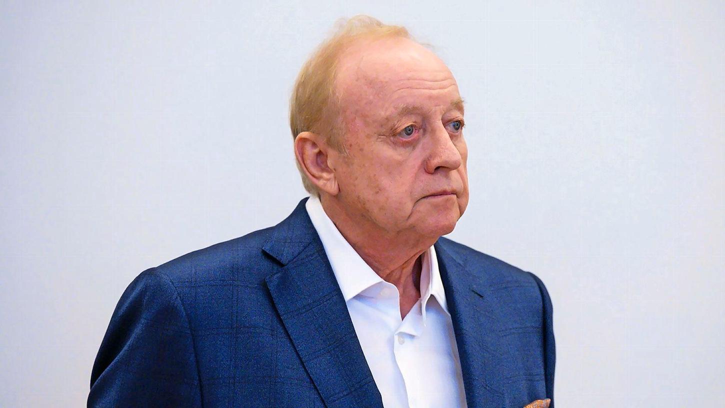 Alfons Schuhbeck, Koch und Unternehmer, im Gerichtssaal im Landgericht München I.