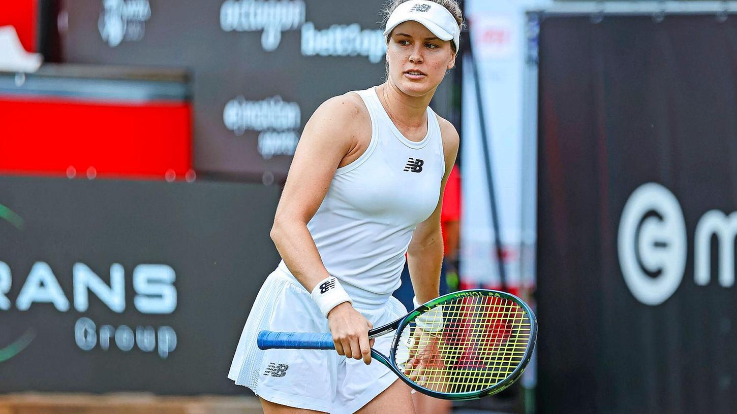 Tennisspielerin Eugenie Bouchard 2023 in Berlin.