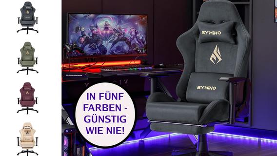 Bis 05.05.: Alcantara-Bürostuhl für nur noch 141,49 Euro! Ergonomischer Gaming-Stuhl günstig wie nie