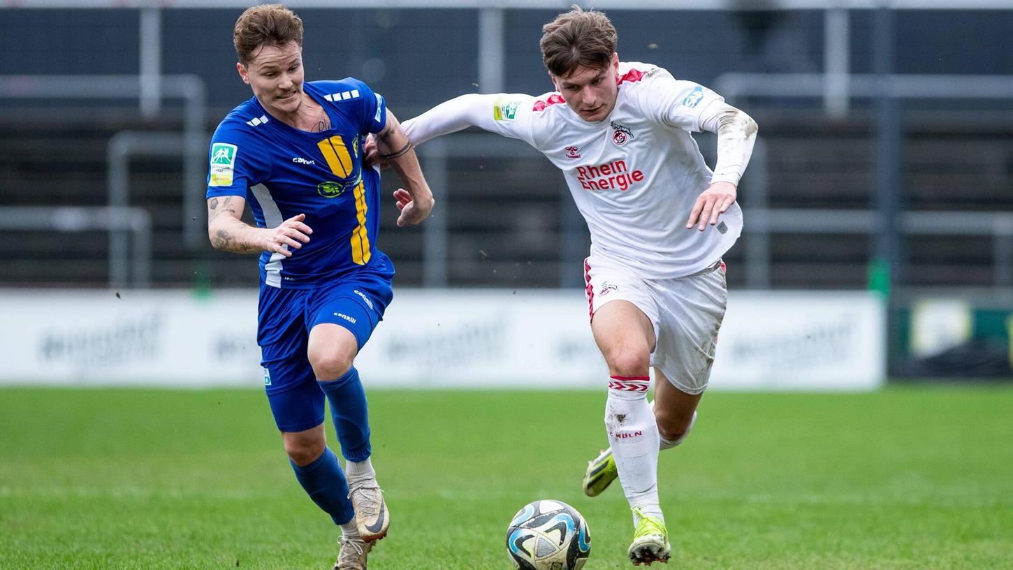 Mit 18 Jahren schon in der Regionalliga aktiv: Matti Wagner (rechts) spielt derzeit in der Kölner U23.