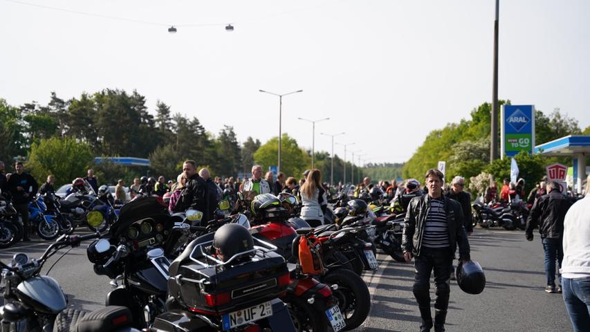 Tausende Biker versammeln sich in Nürnberg: Die ersten Bilder zur Mai-Ausfahrt