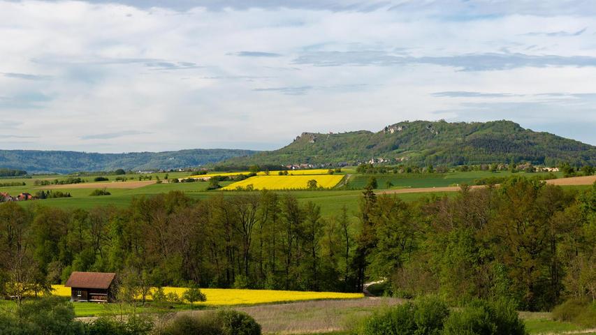 Unser Leser Winfried Lösel hat den Blick von Kunreuth über die gelb strahlenden Rapsfelder zum Walberla für Sie festgehalten.