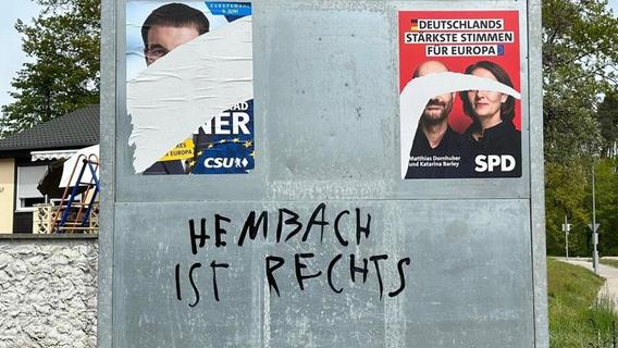 Hakenkreuze und rechtsextreme Schmierereien: Rednitzhembach im Fokus von unbekannten Tätern
