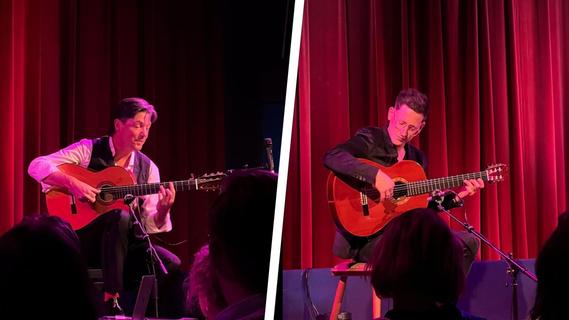 Den Stars ganz nah: Das Gitarrenduo Café del Mundo trat im Hersbrucker City Kino auf