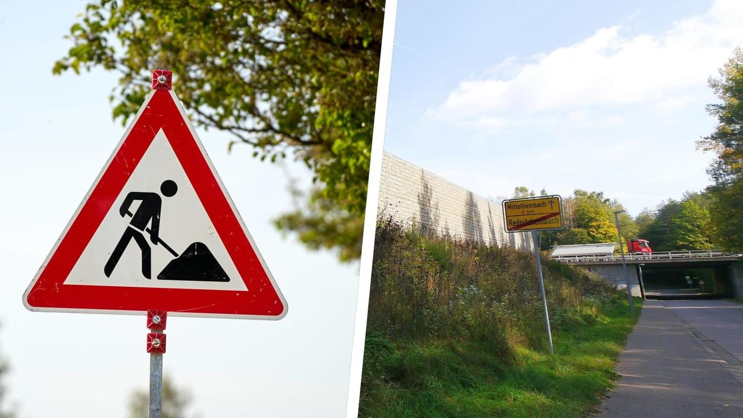 Die B2-Brücke über den Mittelhembacher Weg wird ab Mai 2024 saniert. Die B2-Brücke über den Mittelhembacher Weg wird ab Mai 2024 saniert.
