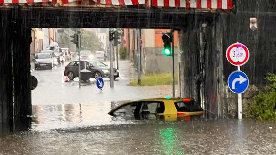 Starkregen, Hagel und Überschwemmungen: Unwetter über Franken
