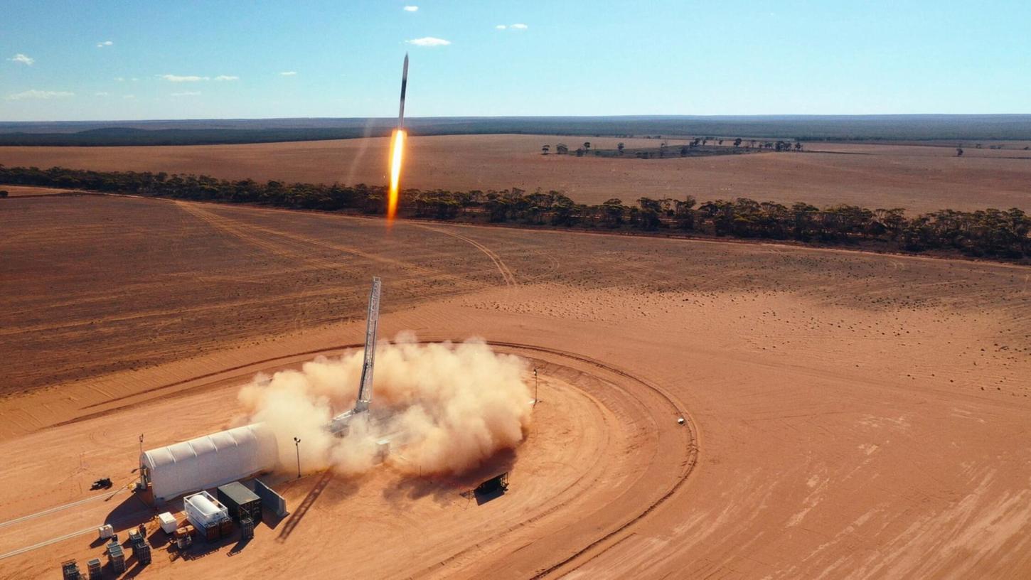 Die Rakete startete in Koonibba, Australien. Sie wird mit Paraffin und flüssigem Sauerstoff angetrieben.