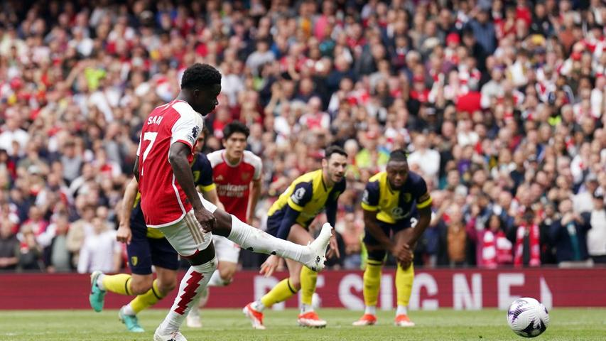 Brachte Arsenal gegen Bournemouth per Elfmeter in Führung: Bukayo Saka.