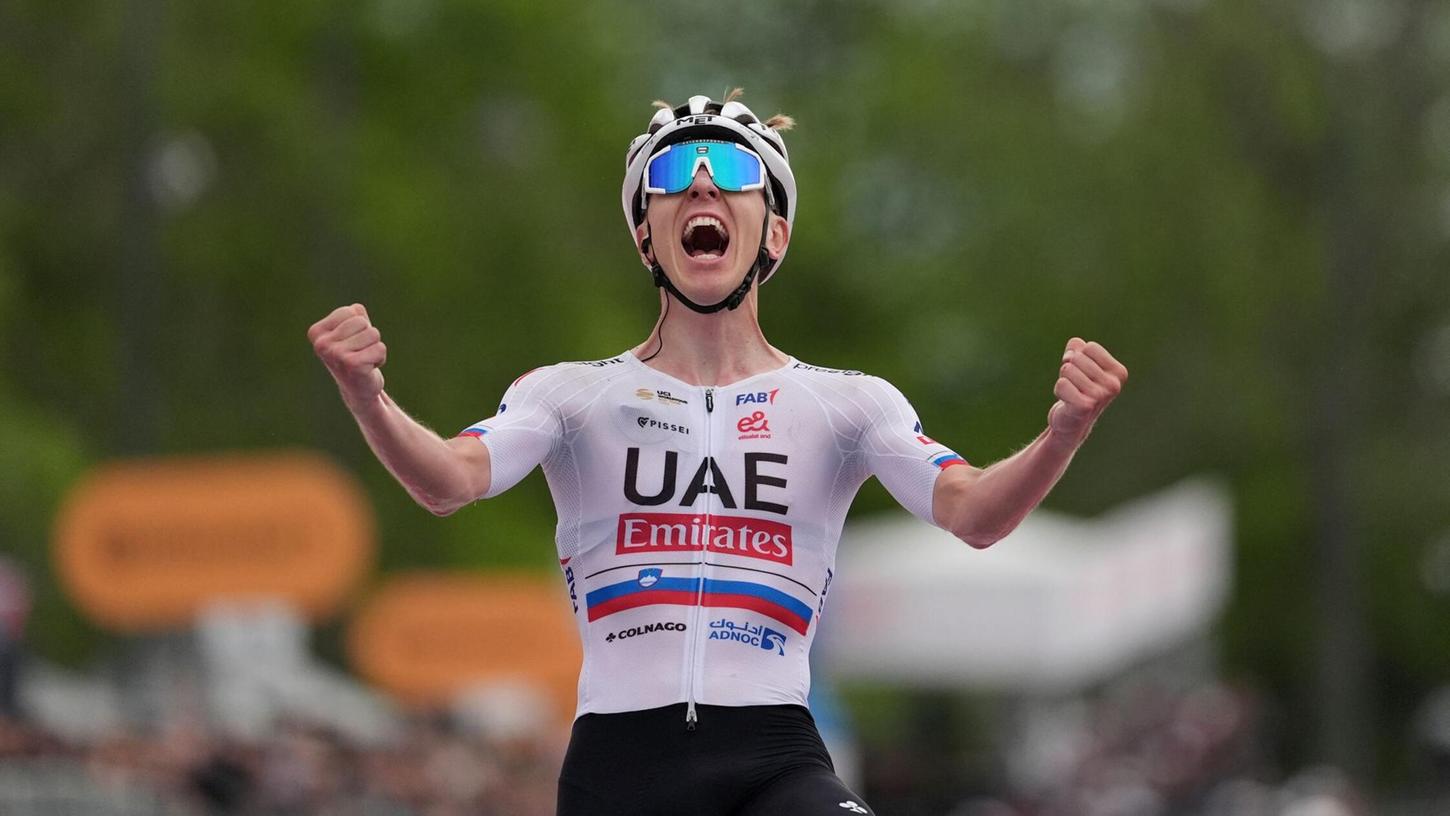 Giro d’Italia: Tadej Pogacar hat die zweite Etappe gewonnen.