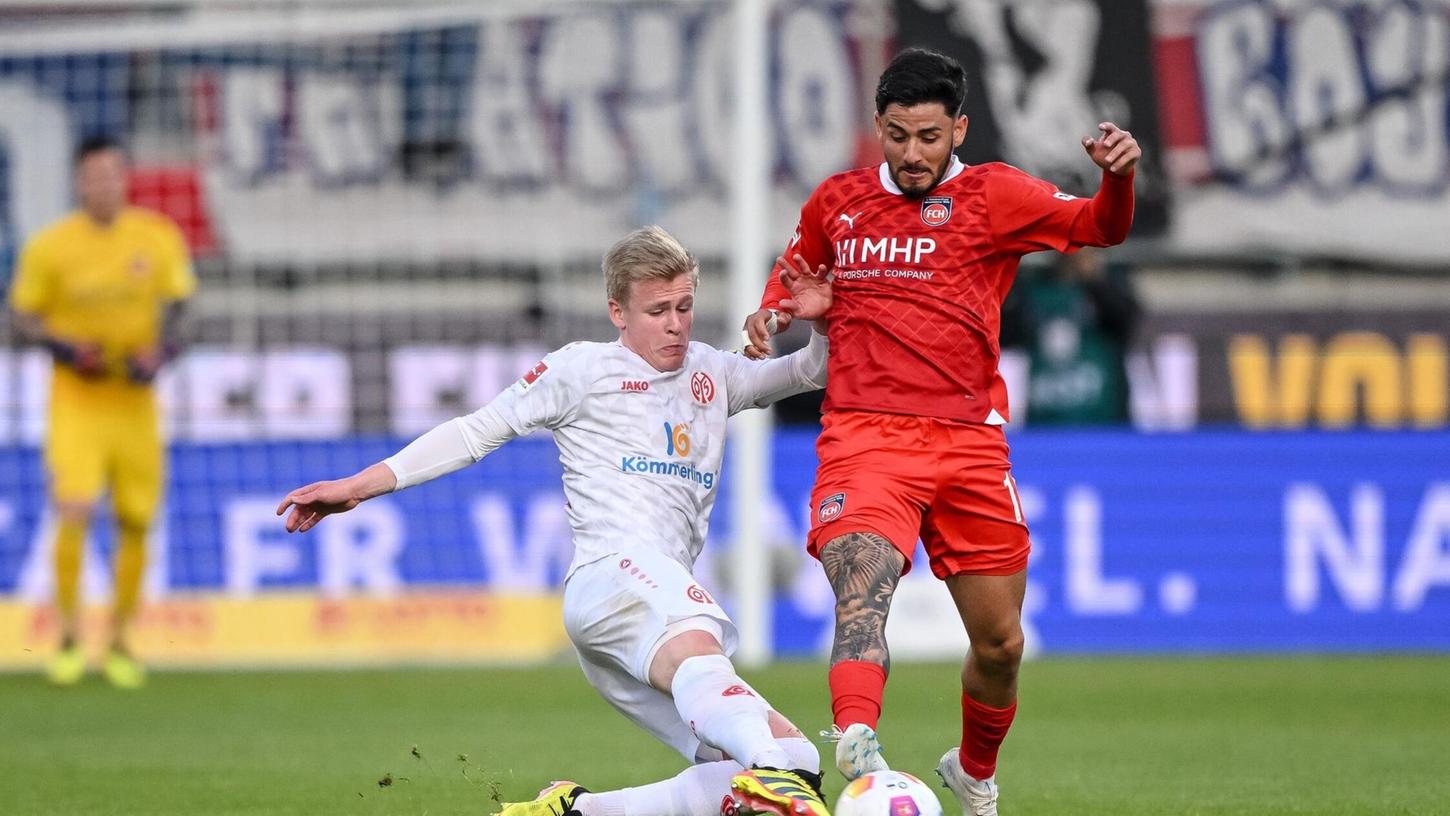 Heidenheim und Mainz lieferten sich im letzten Spiel des 32. Spieltags eine umkämpfte Partie.