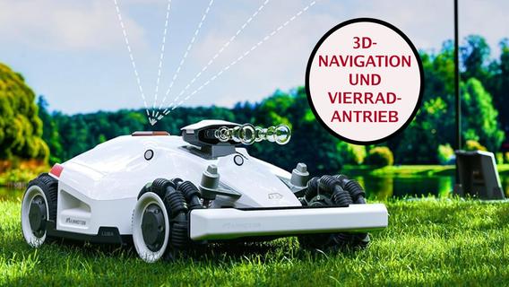 Neuer Mähroboter ohne Begrenzungskabel! Dank 3D-Navigation auch für unwegsames Gelände geeignet