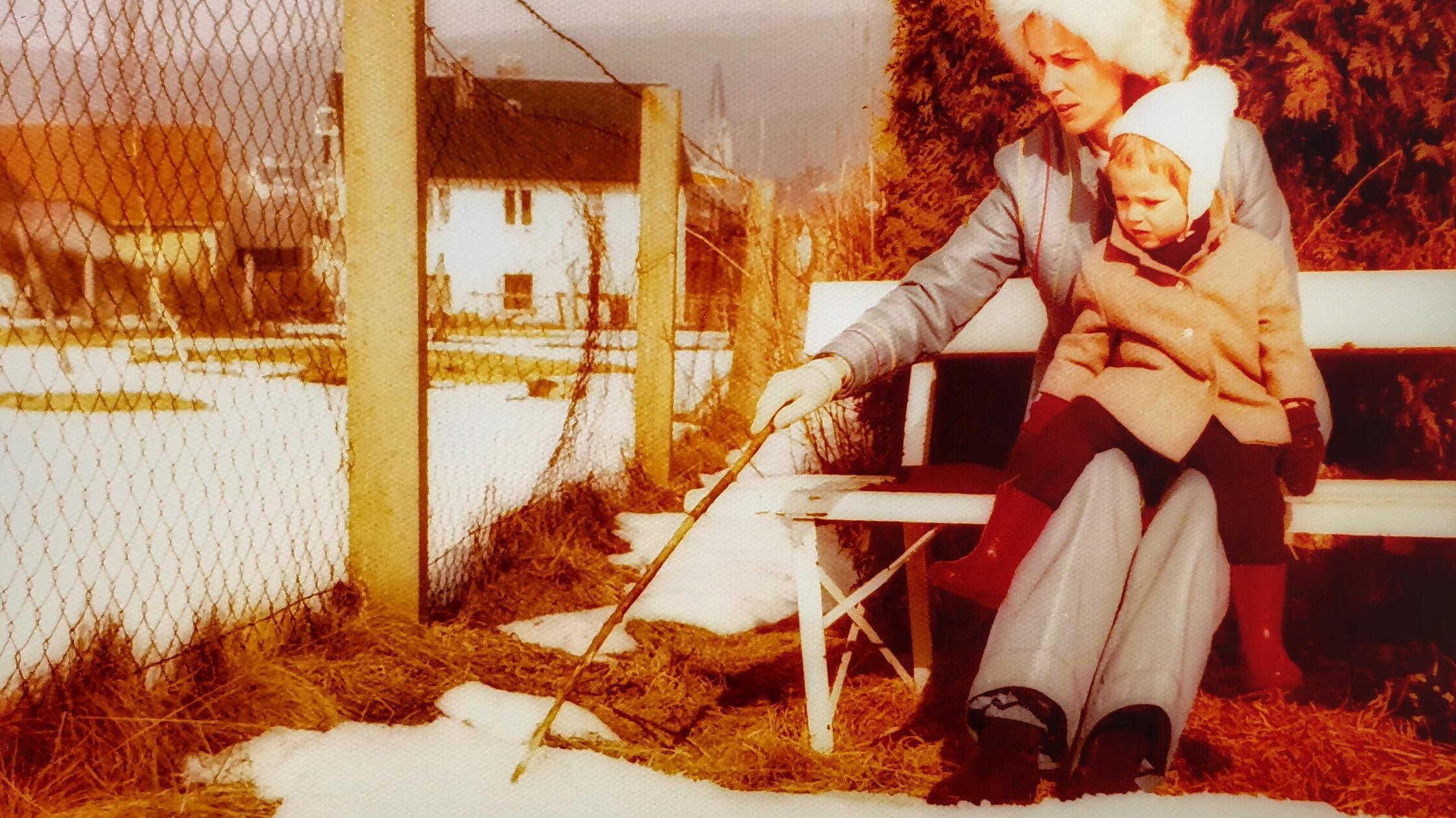 Matthias Niese und Mutter ca. 1978 Fichtelgebirge