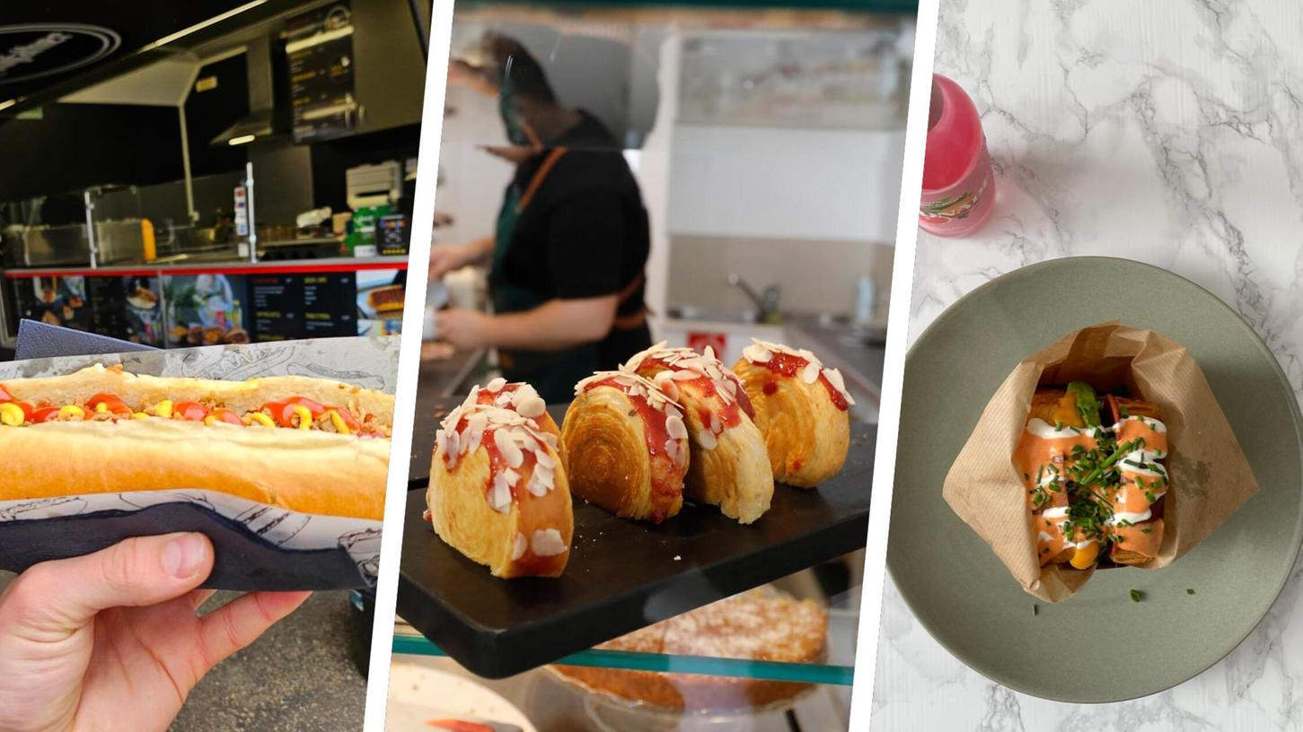 Von Hot Dogs über New York Yolls bis hin zu Egg-Drop-Sandwiches: So vielfältig ist das Essensangebot in der Färberstraße.