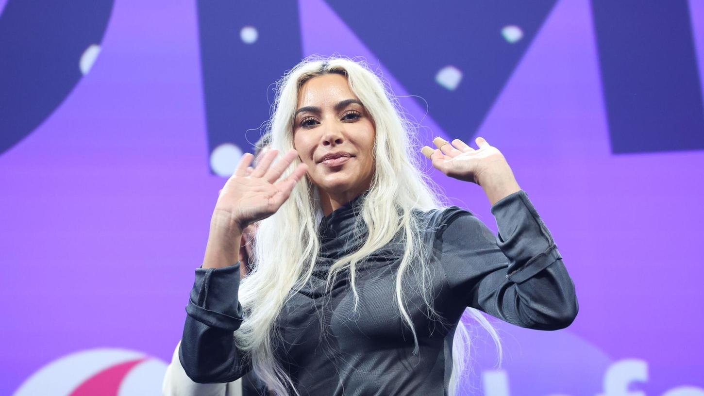 US-Superstar Kim Kardashian auf der Digital- und Marketingmesse OMR in Hamburg.