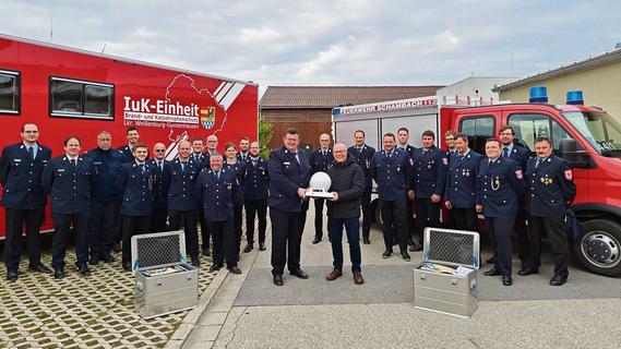 Neun Feuerwehren in Altmühlfranken erhalten die mobile Sirene "Mobela"