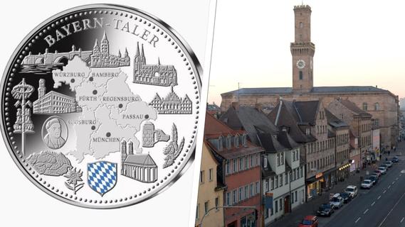 Fürther Rathaus als Wahrzeichen Mittelfrankens? Nürnberg ist auf Bayern-Münze nicht zu finden