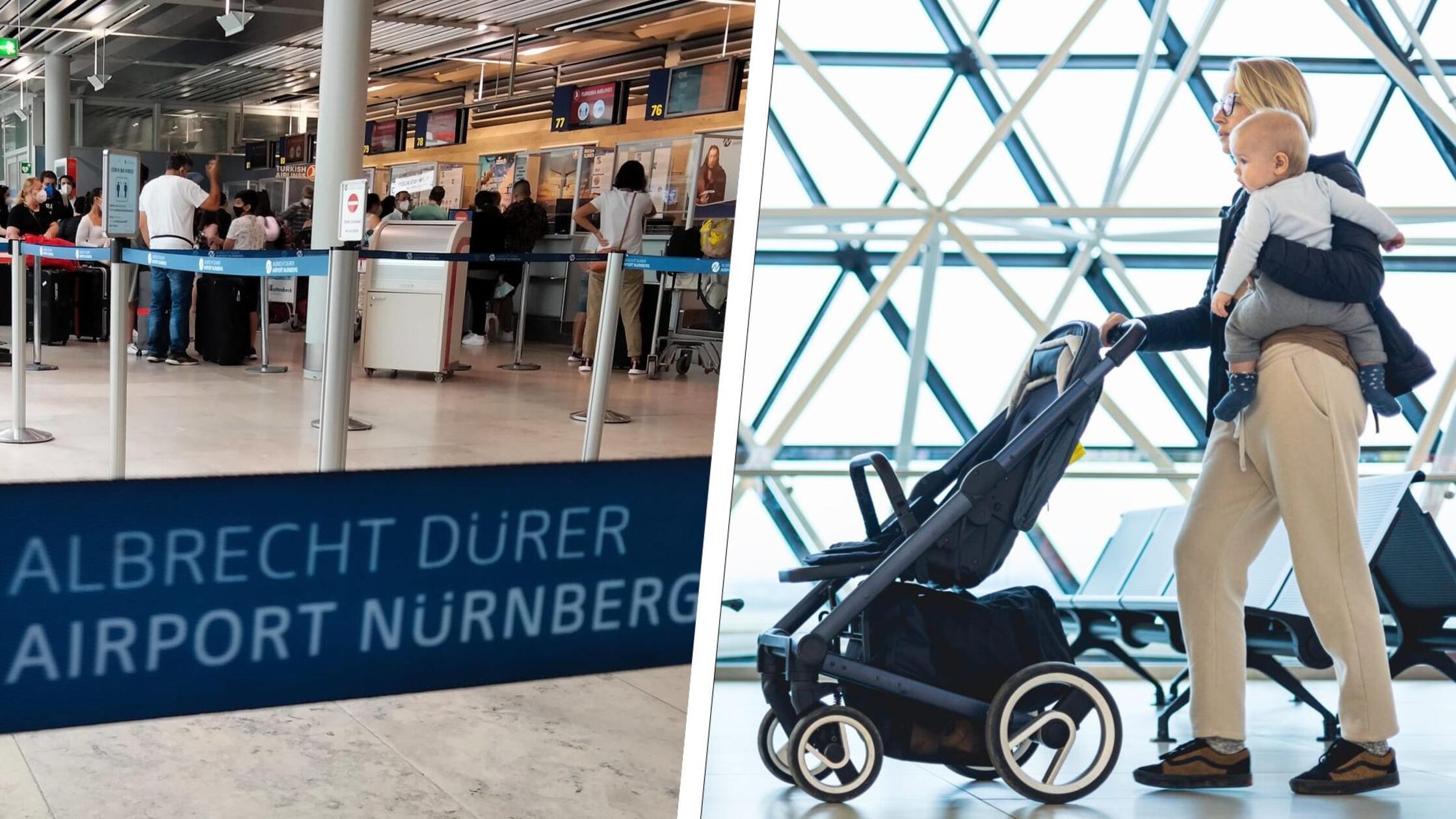 Verreisen mit dem sperrigen Kinderwagen Wie ist das am Airport Nurnberg geregelt